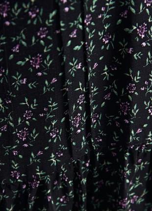 Платье zara цветочный принт вискоза м3 фото