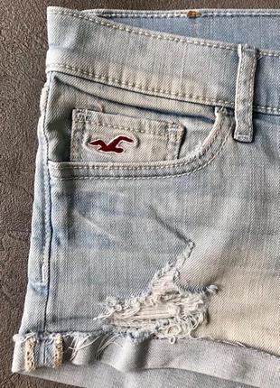 Женские джинсовые шорты hollister5 фото
