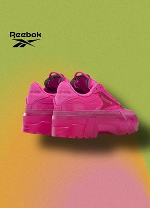 Reebok classic - шкіряні кросівки club c x cardi b h02527 оригінальні5 фото