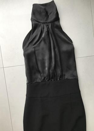 Елегантне чорне силуетне плаття zara🖤2 фото