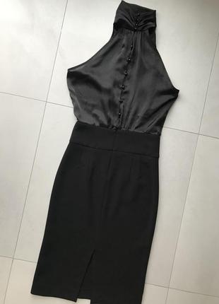 Елегантне чорне силуетне плаття zara🖤3 фото
