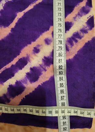 Шовковий платок, хустка, фіолетовий з рожевим