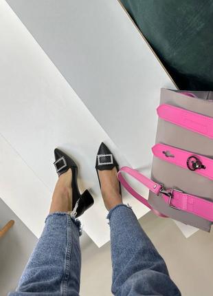 Дизайнерські жіночі туфлі класичні із натуральної шкіри emma 35-41