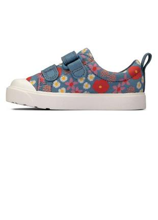 Clarks city bright t текстильные кеды