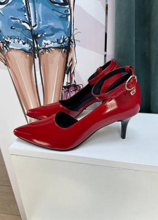 Дизайнерські жіночі туфлі із натуральної шкіри нова колекція 20248 фото