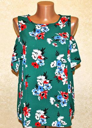 Брендова блузка з відкритими плечима new look розмір 12-10