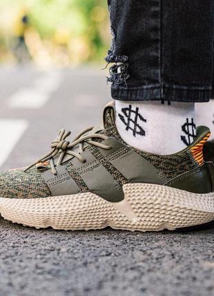 Мужские кроссовки adidas prophere green-orange2 фото