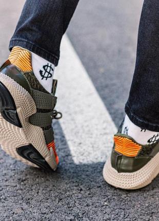 Мужские кроссовки adidas prophere green-orange6 фото