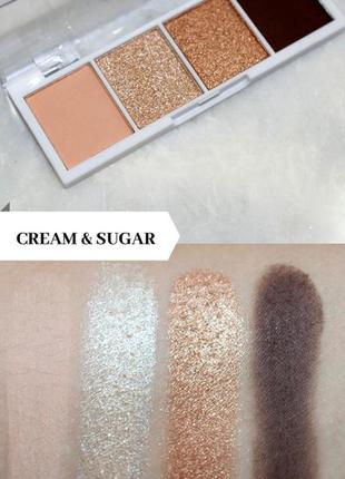 Нюдовая повседневная палетка теней e.l.f. bite size eyeshadow palette cream and sugar3 фото