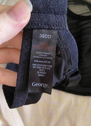 Шикарний, базовий, ажурний, бюстгальтер, в чорному, кольорі, від бренду: george 🫶3 фото
