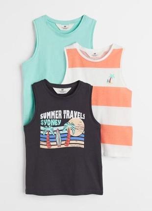 Майка h&m на мальчика 2-4-6 лет 98/104 и 110/116 см топ футболка hm