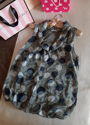 Шелковая блуза майка италия