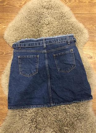 Шикарна джинсова спідниця на гудзиках8 фото