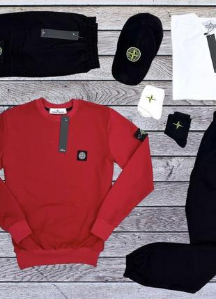 Костюм спортивный стон айленд свитого-штаны stone island4 фото