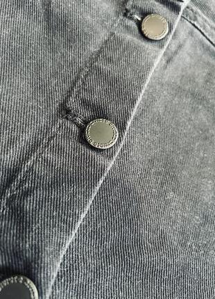 Базова джинсова чорна спідниця3 фото