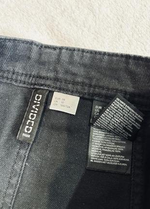 Базова джинсова чорна спідниця5 фото