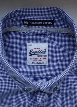 Сорочка superdry vintage oxford (m)4 фото