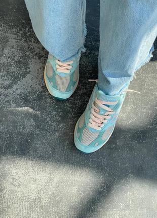 Жіночі неймовірні кросівки якісні зручні яскраві , повсякденні nb 993 blue для жінок8 фото