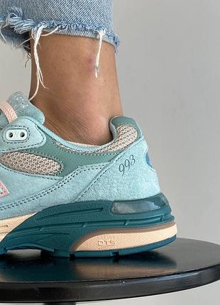 Жіночі неймовірні кросівки якісні зручні яскраві , повсякденні nb 993 blue для жінок