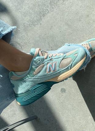 Жіночі неймовірні кросівки якісні зручні яскраві , повсякденні nb 993 blue для жінок