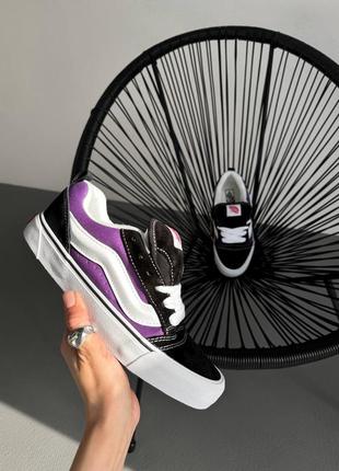 Кеди vans knu purple black white1 фото