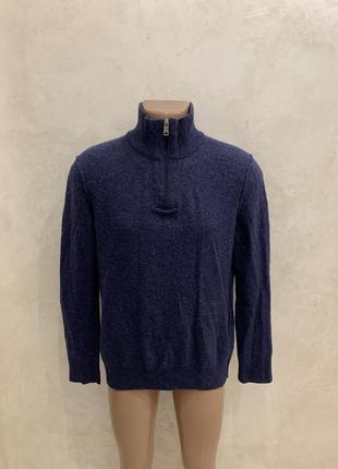 Вовняна кофта светр mark o polo синя джемпер