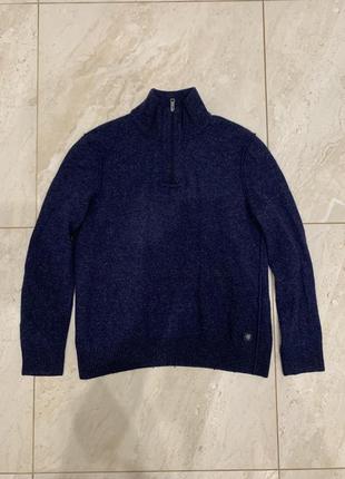 Вовняна кофта светр mark o polo синя джемпер5 фото