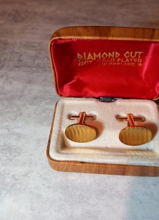 Запонки колекційні diamond cut