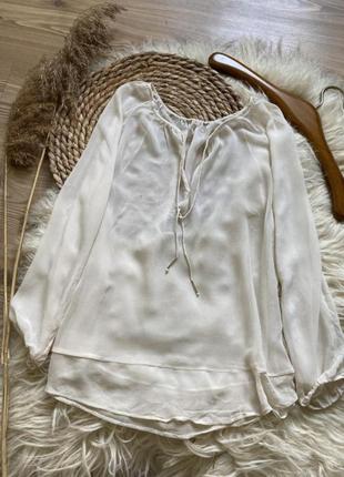 Massimo dutti блуза шелк винтаж италия виртажная шелковая