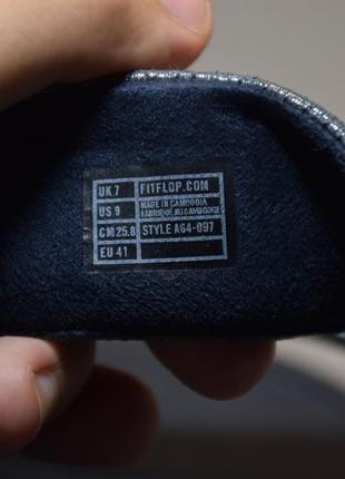 Шлепанцы fitflop novy slide сандалии босоножки женские кожаные камбоджа оригинал 41р/26см5 фото