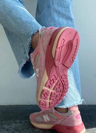 Жіночі неймовірні кросівки якісні зручні яскраві , повсякденні nb 993 pink для жінок5 фото