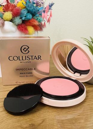 Оригінал collistar impeccable maxi blush 06 riviera rose рум'яна для обличчя1 фото