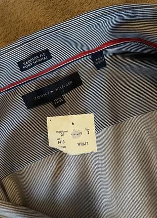 Сорочка від tommy hilfiger в дрібну смужку (не сток чи секонд)