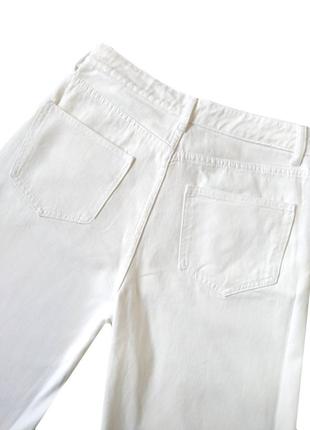 Актуальные широкие джинсы белые3 фото