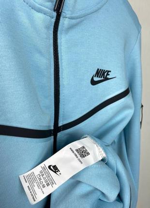 Чоловіча кофта nike tech fleece в різних кольорах та розмірах, якісна кофта зручна на застібці з капюшоном6 фото