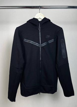 Чоловіча кофта nike tech fleece в різних кольорах та розмірах, якісна кофта зручна на застібці з капюшоном1 фото