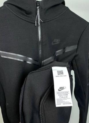 Чоловіча кофта nike tech fleece в різних кольорах та розмірах, якісна кофта зручна на застібці з капюшоном3 фото