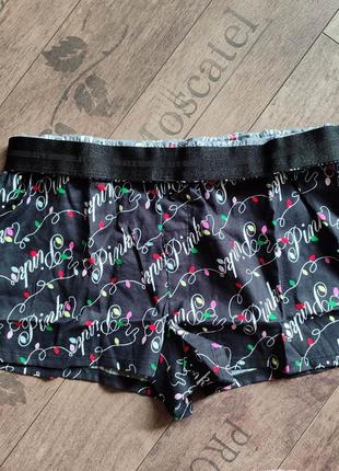 Victoria´s victorias secret виктория сикрет шорты flannel boxy pajama shorts6 фото