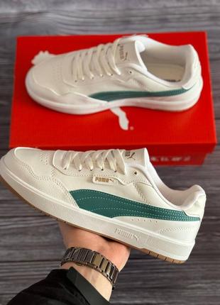 Кросівки чоловічі, puma court ultra lite white mint4 фото