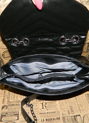 Сумка клатч кроссбоди чорна 4