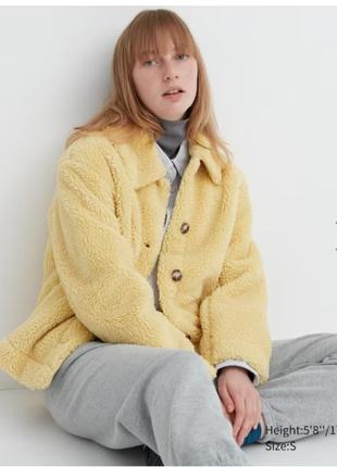 Uniqlo куртка шерпа флис