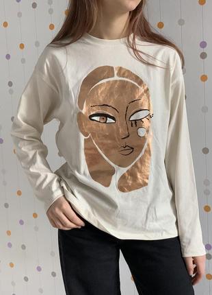 Дитячий лонгслів zara для дівчинки/реглан зара/детский лонгслив на девочку