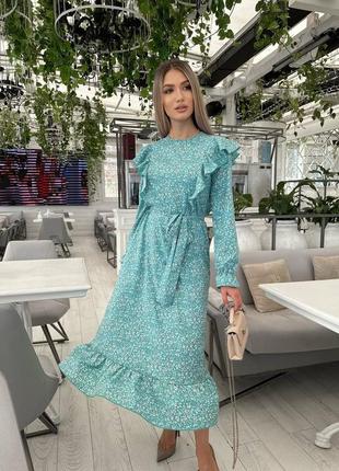 Женское платье миди весна демисезон лето