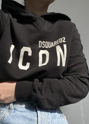 Чорне худі dsquared icon1 фото