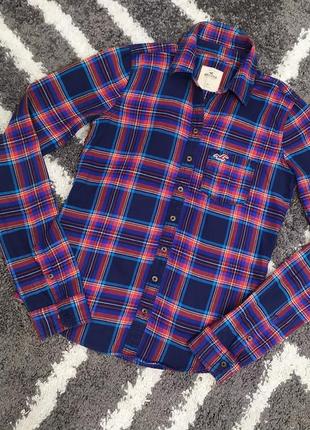 Рубашка 100% cotton hollister