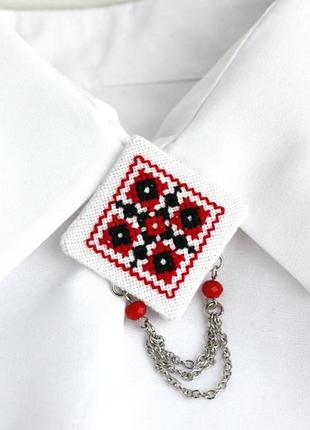 Довгі сережки з коралом до вишиванки українські етнічні прикраси на весілля7 фото
