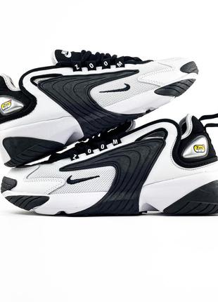 Кросівки в різних кольорах і розмірах, стильні кросівки для чоловіків повсякденні зручні nike zoom 2k 'black/white'1 фото