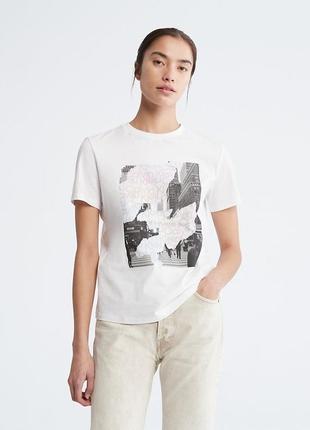 Футболка calvin klein, белая футболка calvin klein2 фото