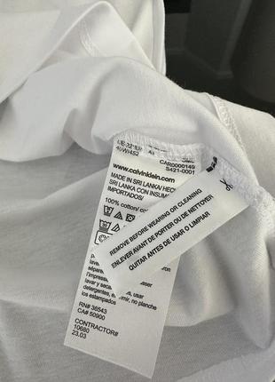 Футболка calvin klein, белая футболка calvin klein6 фото