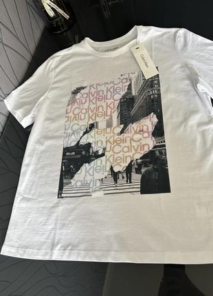 Футболка calvin klein, белая футболка calvin klein7 фото
